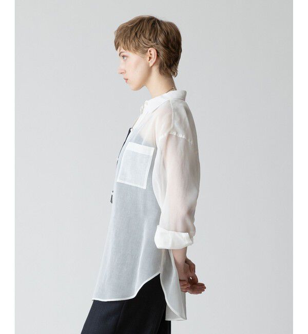 allureville「◇ オーガンジーシアーシャツ 」|シャツ・ブラウス|