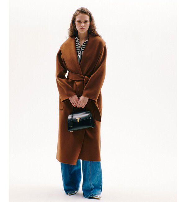 allureville「カシミヤ混リバービックショールコート」|その他|