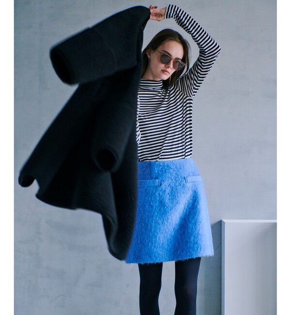 allureville「モヘヤシャギーミニスカート」|スカート|