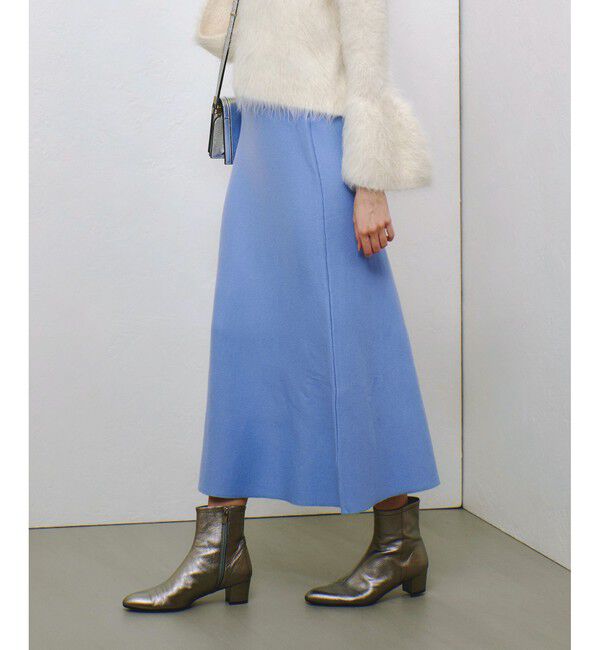 allureville「【セットアップ対応可能】ウール混Wフェイスナローマーメイドスカート」|スカート|