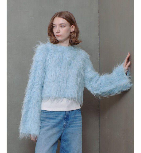 allureville「ミンクファーボトルネックプルオーバー」|ニット・セーター|