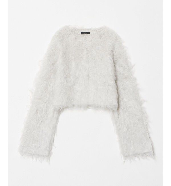 allureville「ミンクファーボトルネックプルオーバー」|ニット・セーター|