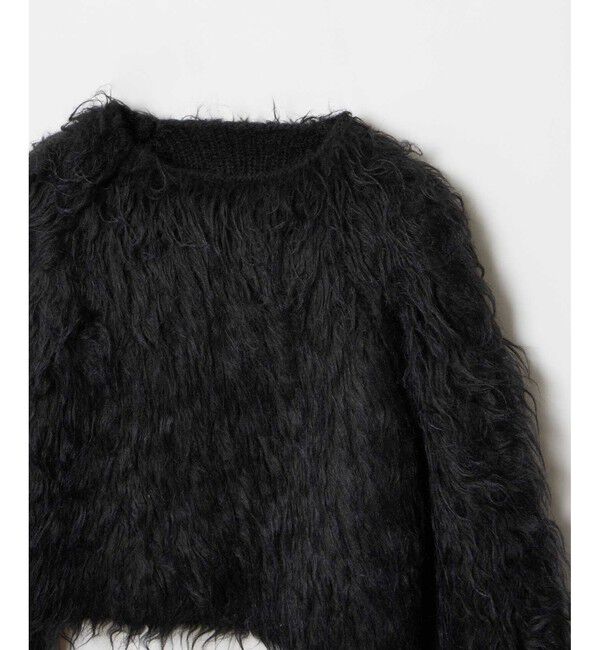 allureville「ミンクファーボトルネックプルオーバー」|ニット・セーター|