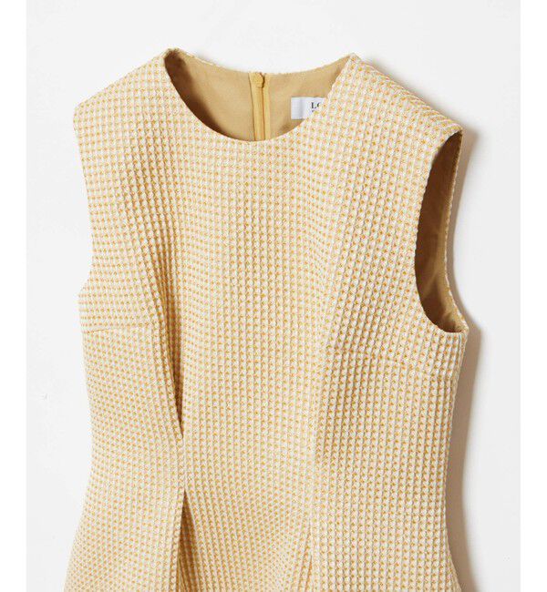 LOULOU WILLOUGHBY「【LOULOU WILLOUGHBY】スパークルジャガードノースリーブワンピース」|ワンピース|