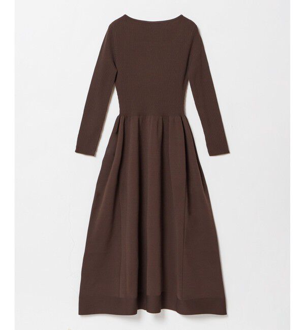 allureville「ウエストマークコクーンニットワンピース」|ワンピース|