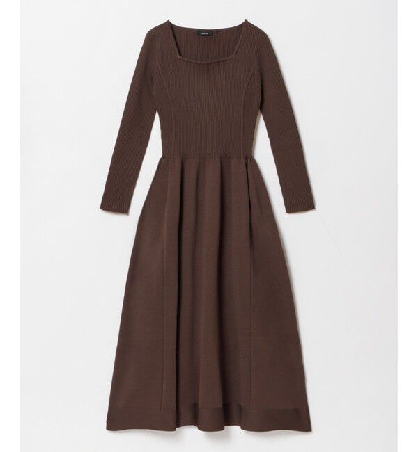 allureville「ウエストマークコクーンニットワンピース」|ワンピース|