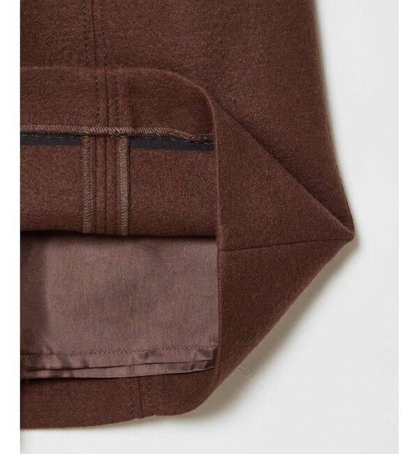 allureville「ハードメルトンスムースミディスカート」|タイト|