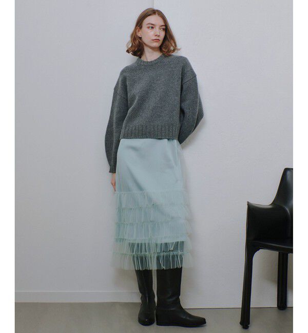 allureville「チュールフリルティアードワンピース」|ワンピース|