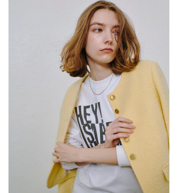 allureville「ブークレーノーカラージャケット」|ノーカラージャケット|