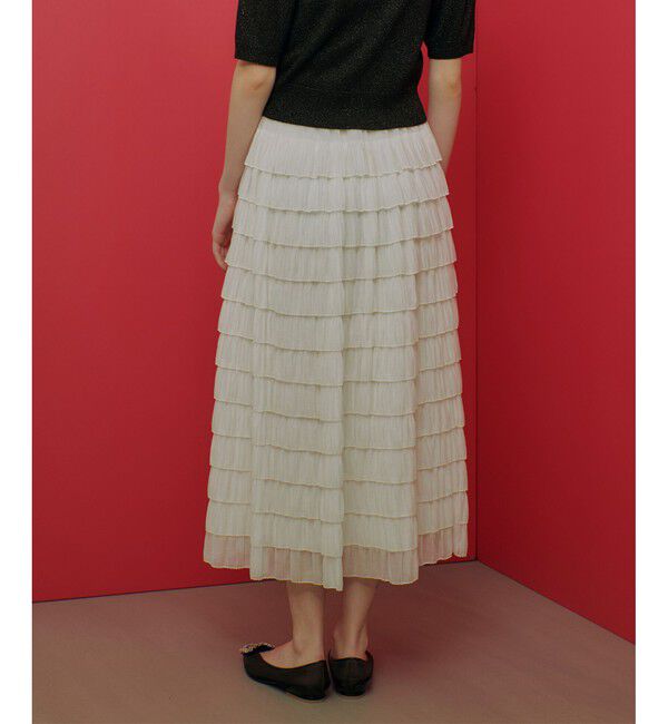 LOULOU WILLOUGHBY「【LOULOU WILLOUGHBY】プリーツティアードスカート」|スカート|
