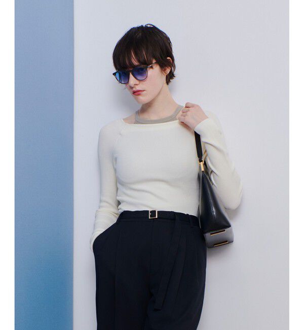 allureville「2WAYネックサイドスリットプルオーバー」|ニット・セーター|