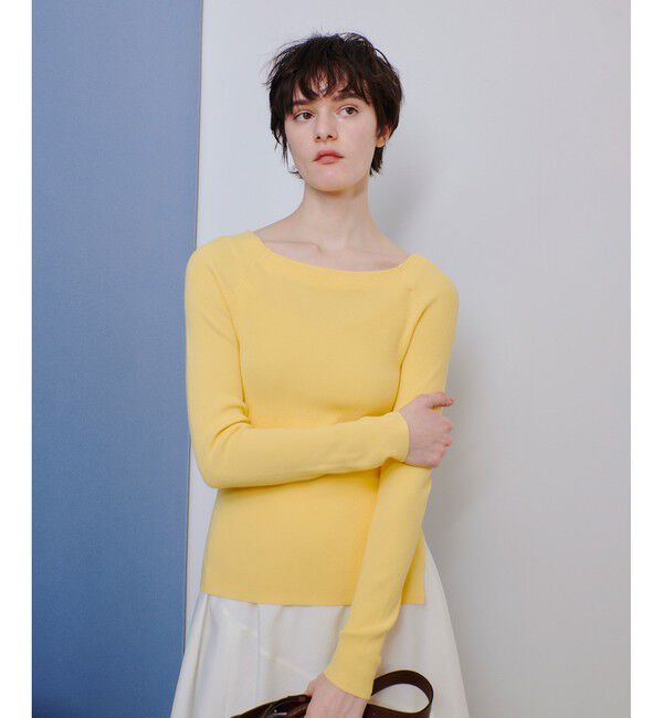 allureville「2WAYネックサイドスリットプルオーバー」|ニット・セーター|