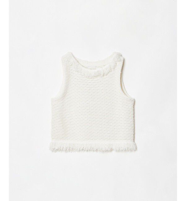 allureville「ミックスツイードジレプルオーバー」|ニット・セーター|