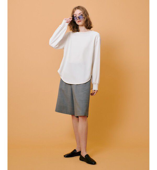 allureville「リブカフスプルオーバーブラウス」|シャツ・ブラウス|