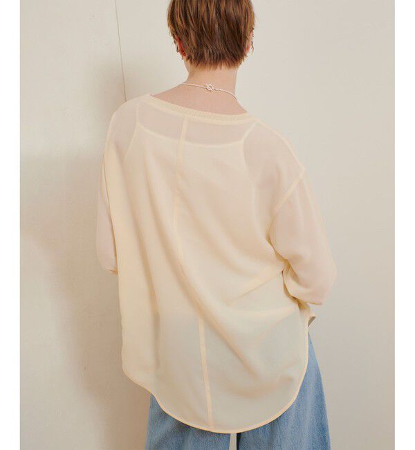 allureville「リブカフスプルオーバーブラウス」|シャツ・ブラウス|