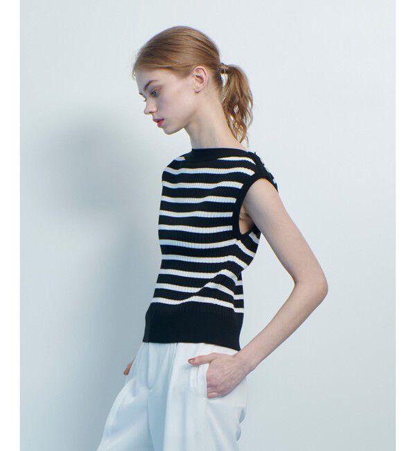 LOULOU WILLOUGHBY「【LOULOU WILLOUGHBY】プレーティングリブプルオーバー」|ニット・セーター|