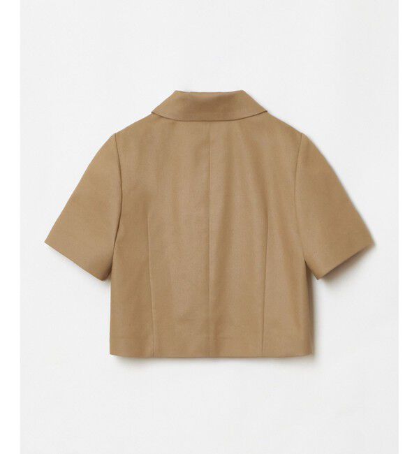 LOULOU WILLOUGHBY「【LOULOU WILLOUGHBY】シャンブレー半袖ジャケット」|テーラードジャケット|