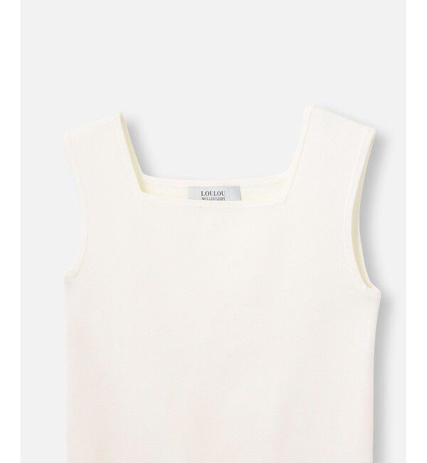 LOULOU WILLOUGHBY「◇【LOULOU WILLOUGHBY】スクエアタンク」|ニット・セーター|