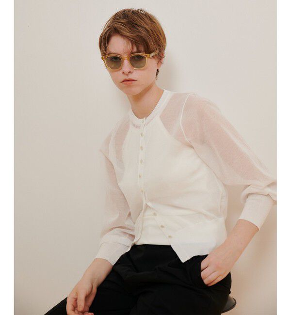 allureville「シアーラミーカーディガン」|カーディガン|