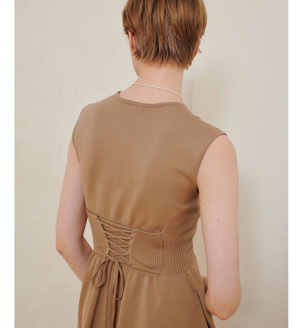 allureville「◇ウエストマークリブワンピース」|ワンピース|