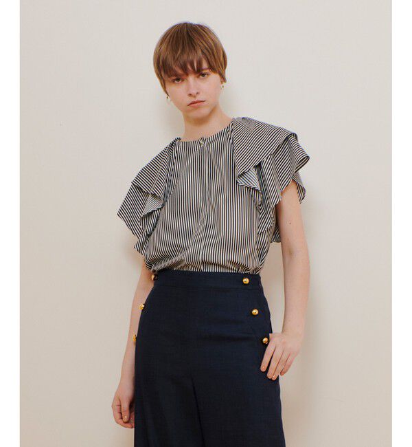 allureville「レイヤーラッフルスリーブブラウス」|シャツ・ブラウス|