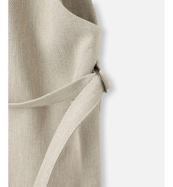 allureville「麻調カルゼサイドオープンジレ」|ベスト・ジレ|