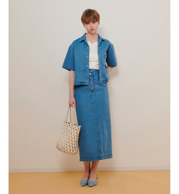 allureville「デニムタイトスカート」|スカート|