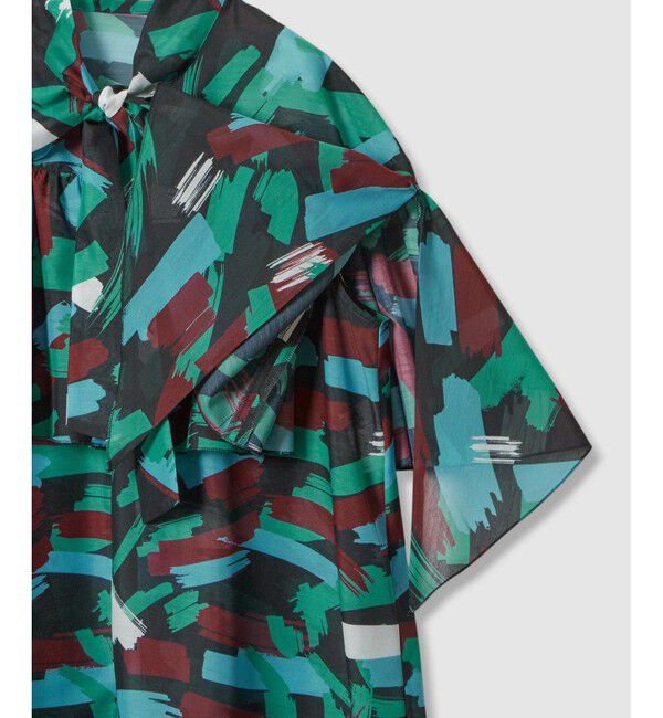 LOULOU WILLOUGHBY「【LOULOU WILLOUGHBY】ブラッシュプリントブラウス」|シャツ・ブラウス|