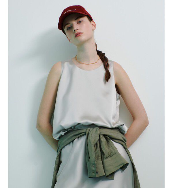 allureville「サテンタンクブラウス」|シャツ・ブラウス|