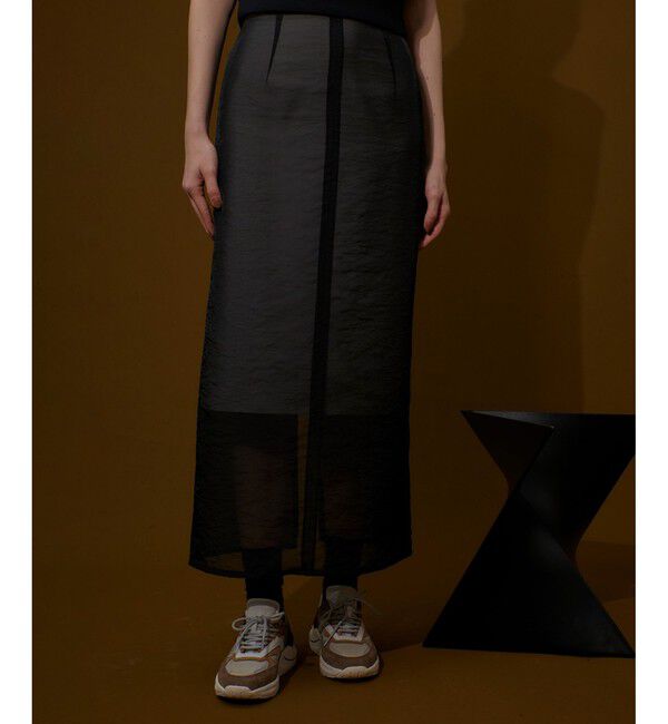 allureville「シアーレイヤードタイトスカート」|スカート|