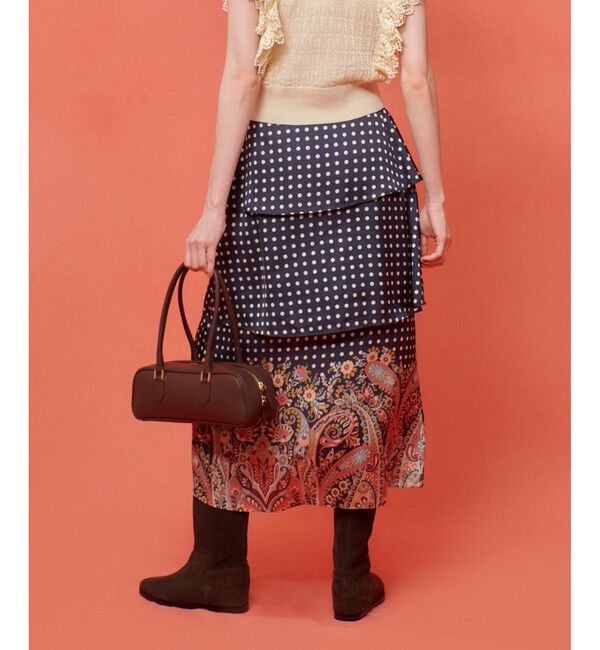 LOULOU WILLOUGHBY「【LOULOU WILLOUGHBY】ペイズリードットスカート」|スカート|