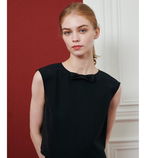 LOULOU WILLOUGHBY「【LOULOU WILLOUGHBY】サテンリボンブラウス」|シャツ・ブラウス|