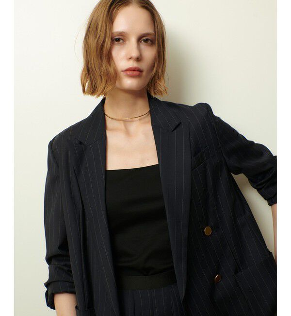 allureville「トリアセサイロピークドラペルジャケット」|テーラードジャケット|