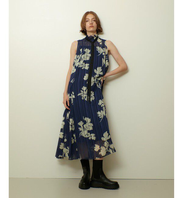 allureville「シャドウストライプヨウリュウワンピース」|ワンピース|