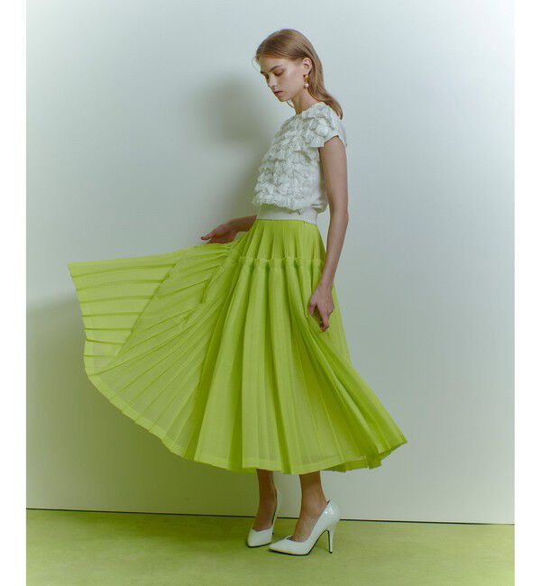 LOULOU WILLOUGHBY「【LOULOU WILLOUGHBY】カールマイヤープリーツスカート」|スカート|