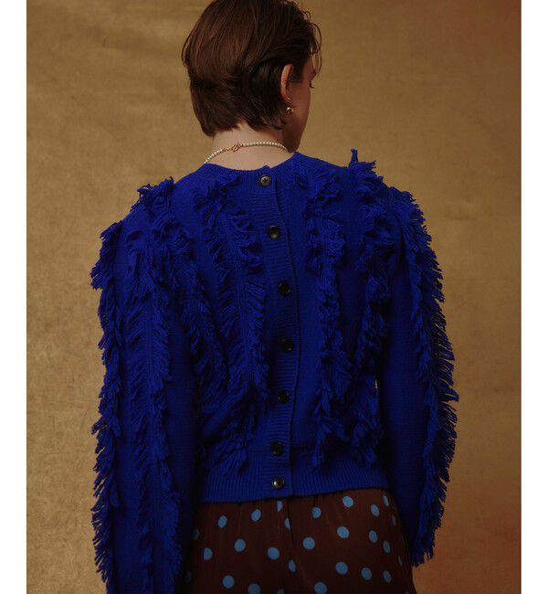 allureville「フリンジシャギー２WAYプルオーバー」|ニット・セーター|