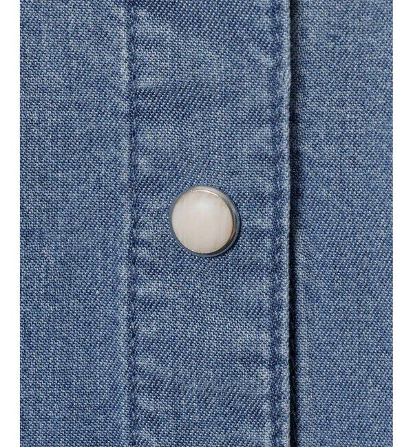 allureville「〈WEB・一部店舗別注〉デニムボウブラウス」|シャツ・ブラウス|