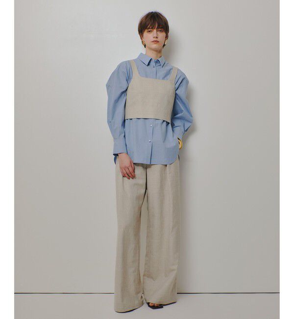 allureville「シャークスキンショートジレ」|ベスト・ジレ|