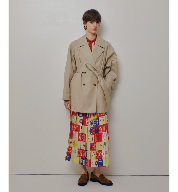 allureville「オーバーサイズショートトレンチコート」|ダッフルコート|