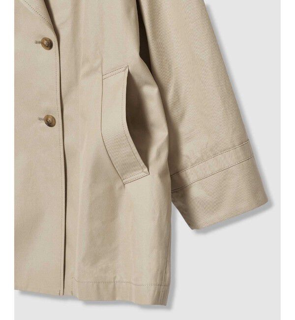 allureville「オーバーサイズショートトレンチコート」|ダッフルコート|