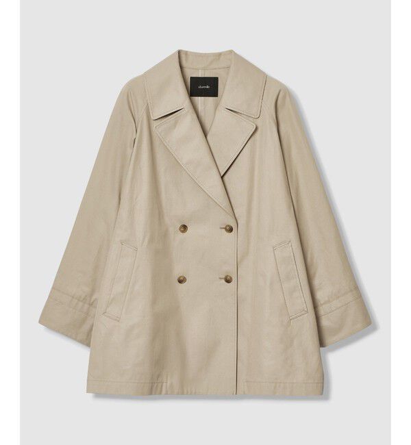 allureville「オーバーサイズショートトレンチコート」|ダッフルコート|