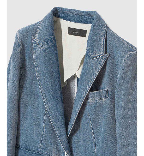 allureville「デニムシングルジャケット」|デニムジャケット|