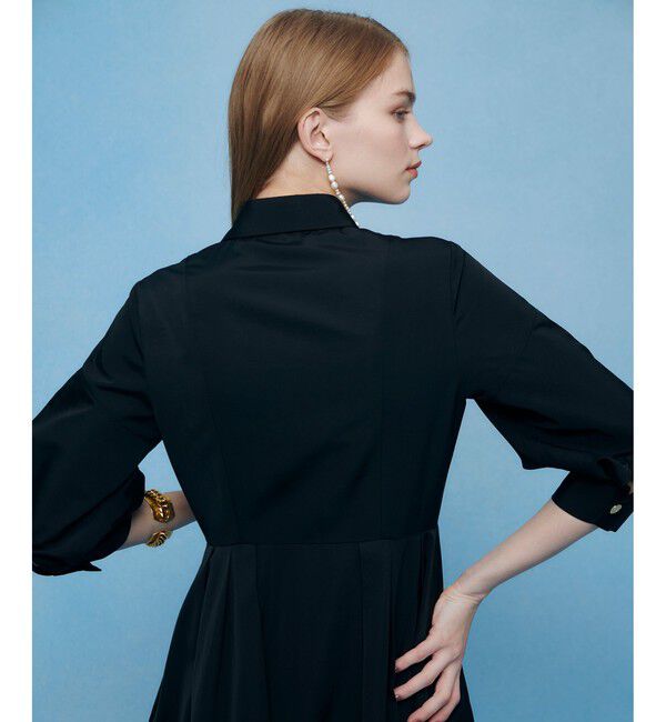 LOULOU WILLOUGHBY「【LOULOU WILLOUGHBY】タックパフシャツワンピース」|ワンピース|