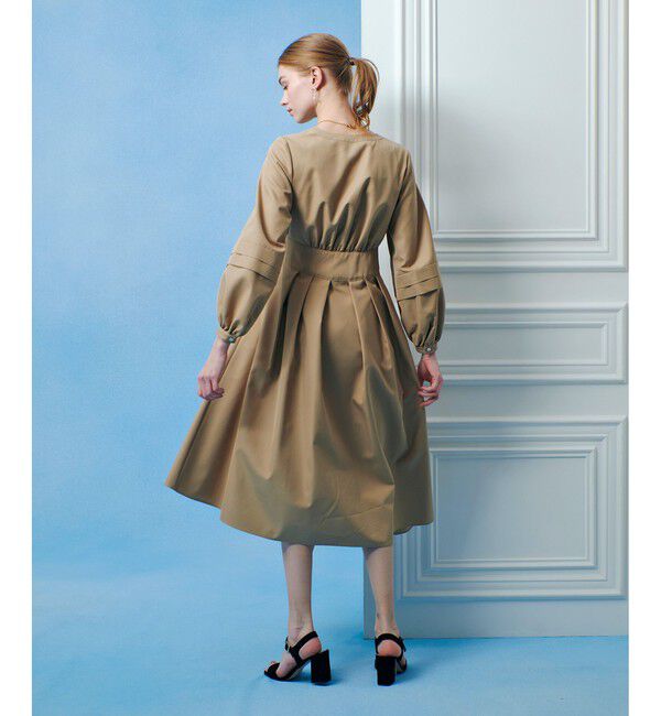 LOULOU WILLOUGHBY「【LOULOU WILLOUGHBY】バックルベルトカシュクールワンピース」|ワンピース|