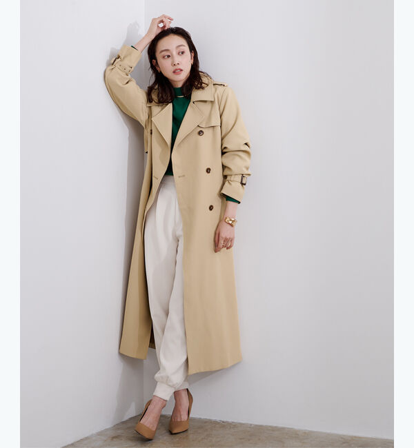 ur's「【星玲奈さんコラボアイテム】ダブルトレンチコート」|トレンチコート|