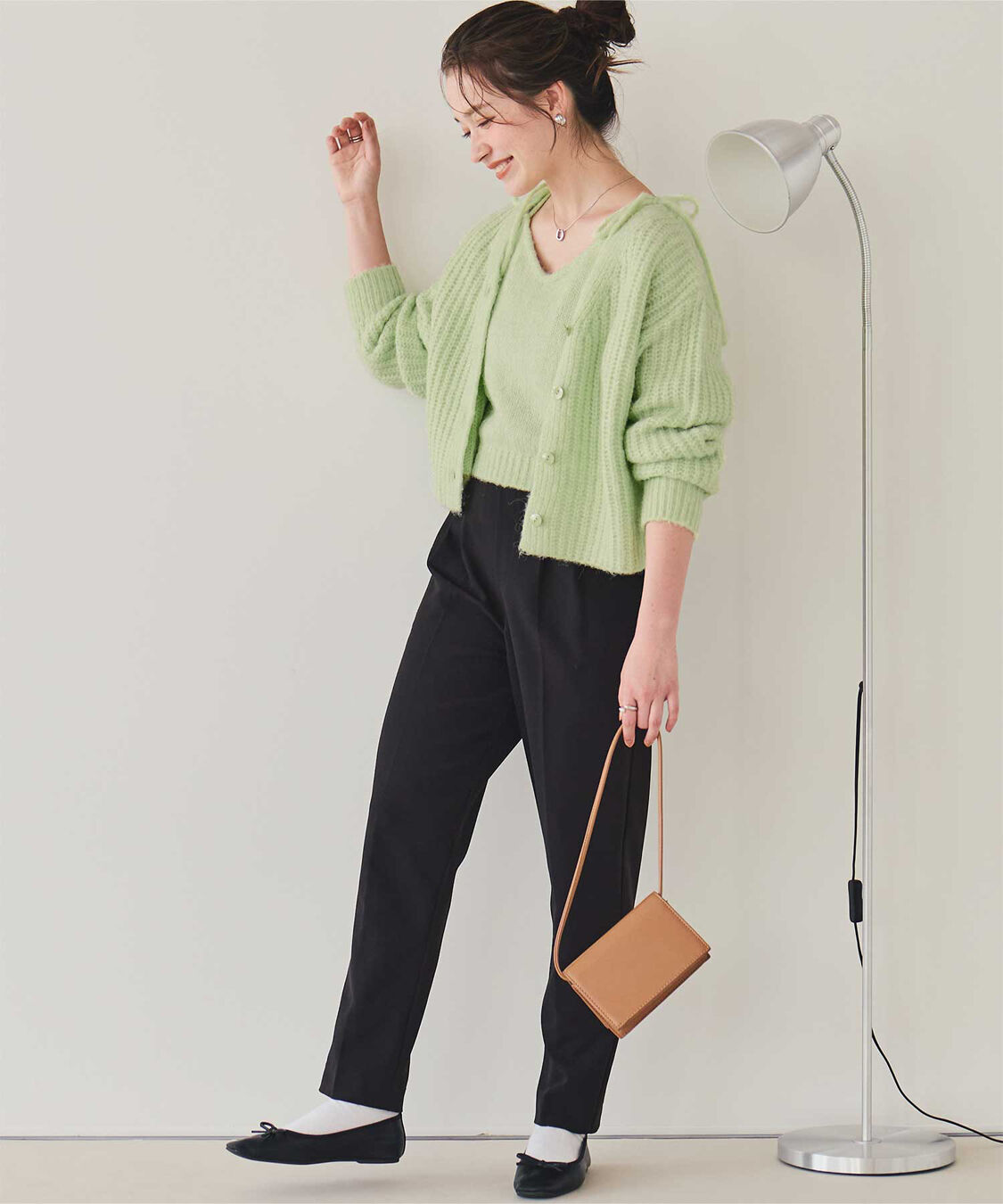 titivate「Vネックショートニットカーディガン」|カーディガン|