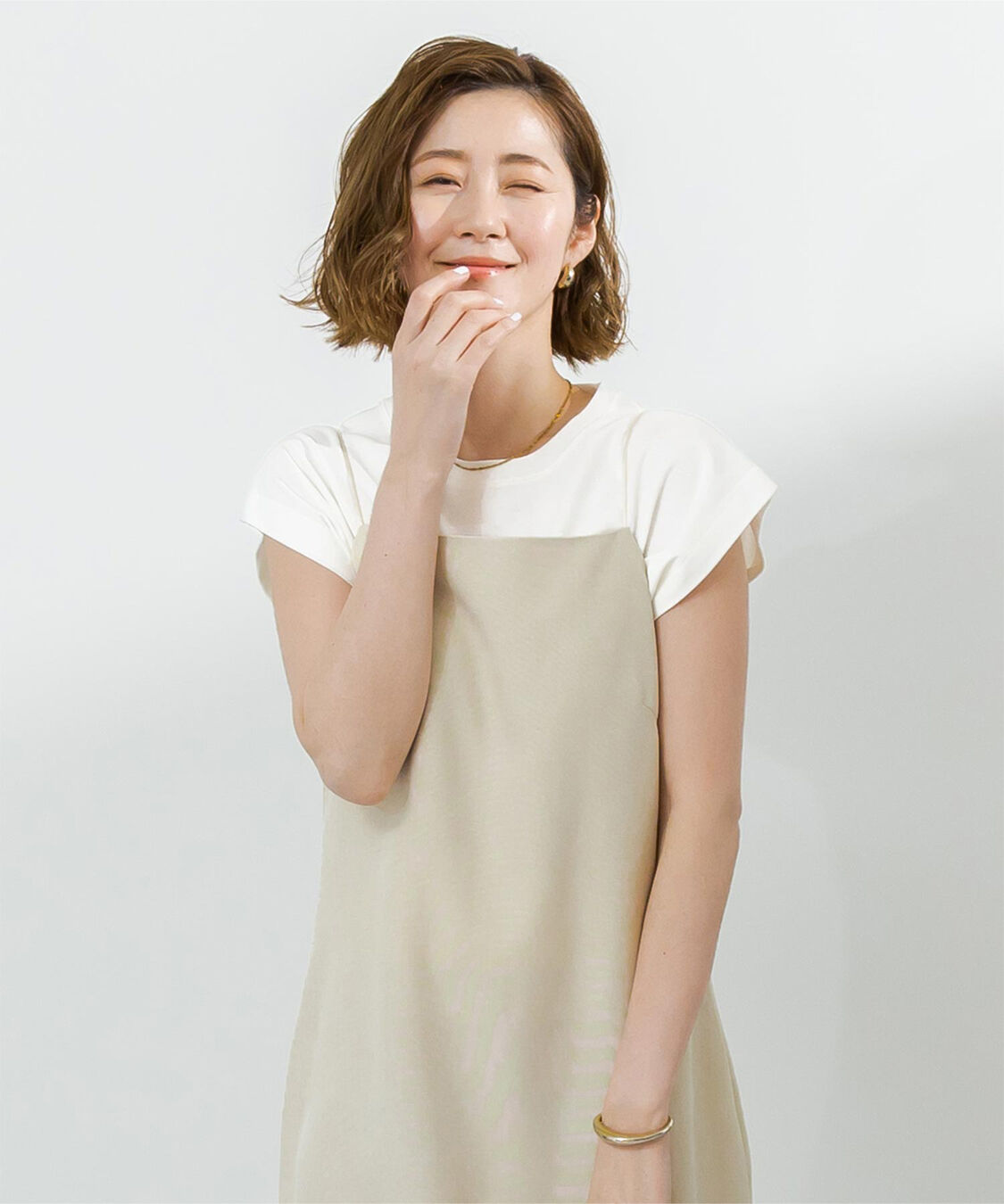 ur's「汗染み防止ワイドスリーブTシャツ」|Tシャツ・カットソー|