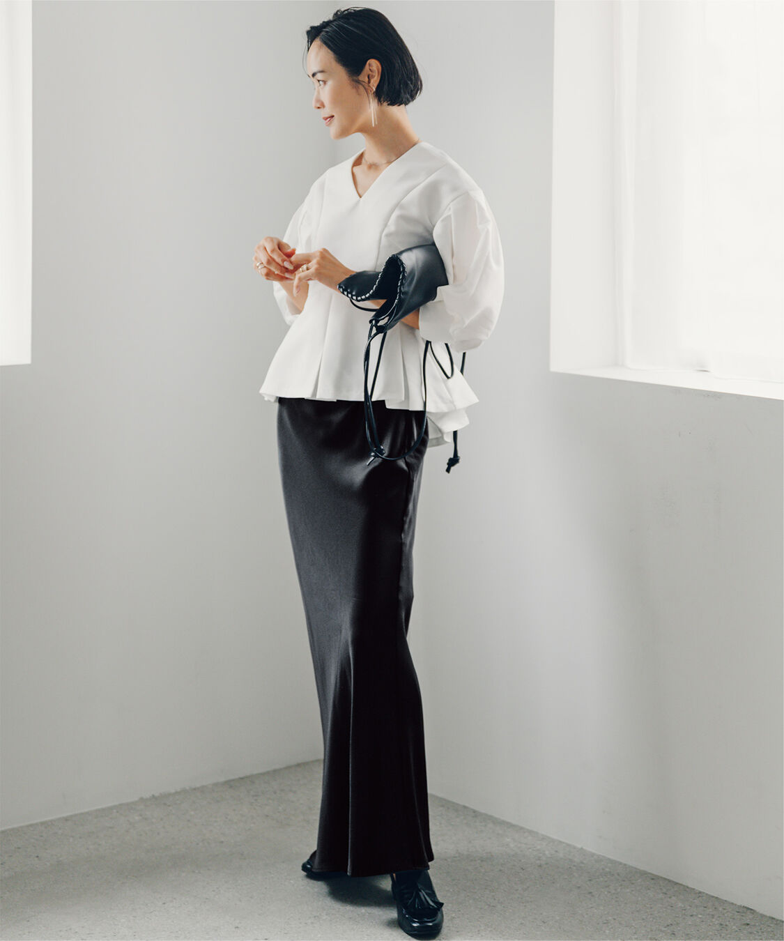 ur's「【小林有里さんコラボアイテム】ボリュームスリーブプルオーバー」|シャツ・ブラウス|