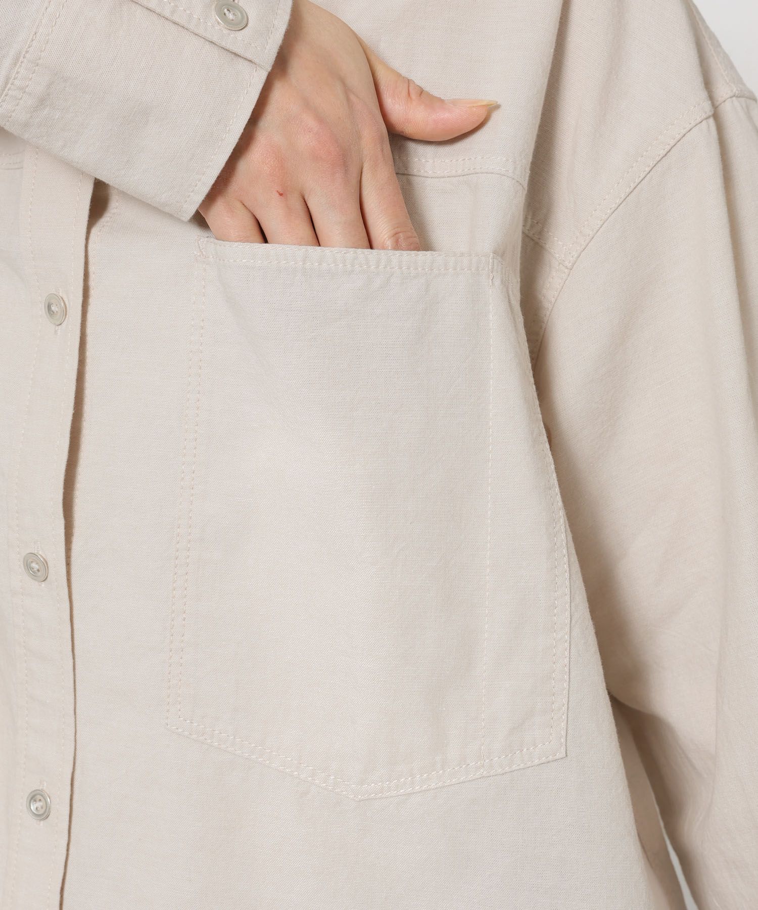 BABYLONE「シャンブレーワークシャツ」|シャツ・ブラウス|