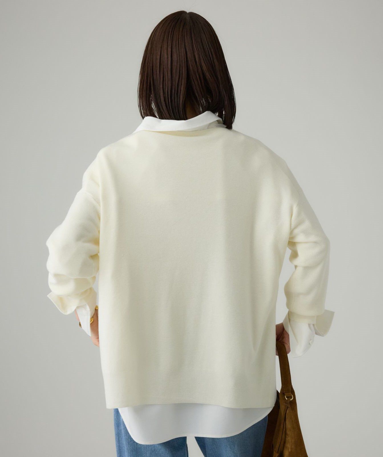 BABYLONE「ボートネックポンチョニット」|ニット・セーター|